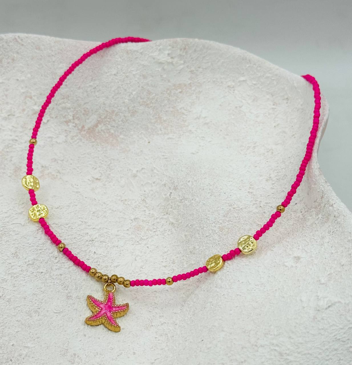 گردنبند زنانه ستاره دریایی طراحی خاص و ساحلی